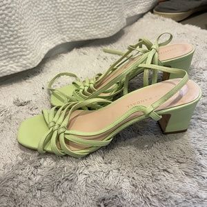 Loeffler Randall Libby Tie-Strap Mid-Heel Sandals